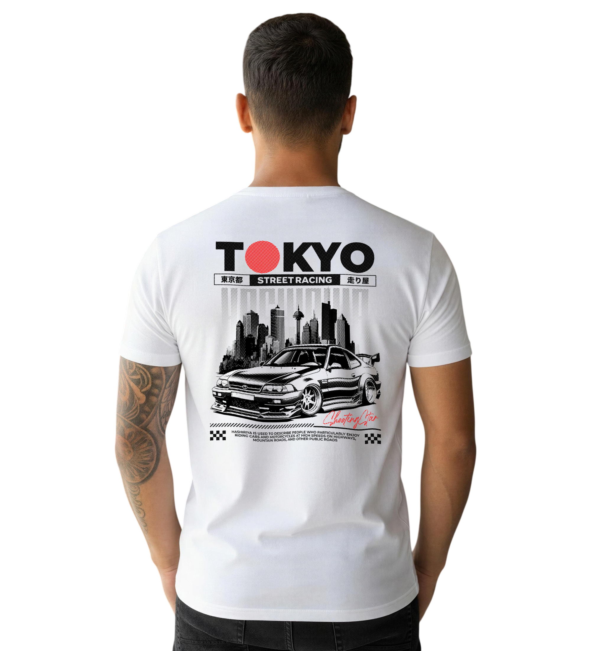 Camiseta Premium Branca Tokyo