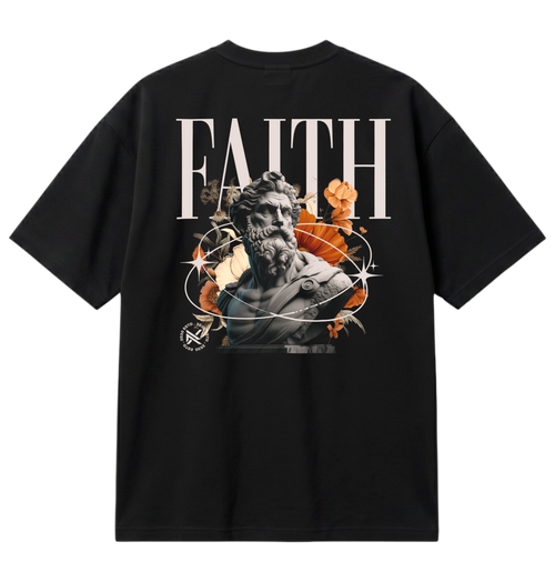 Camiseta Oversized Suedine Faith